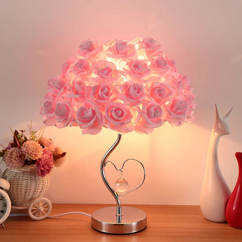  Roses Flower Table Lamp for Valentine'S Day Gift  